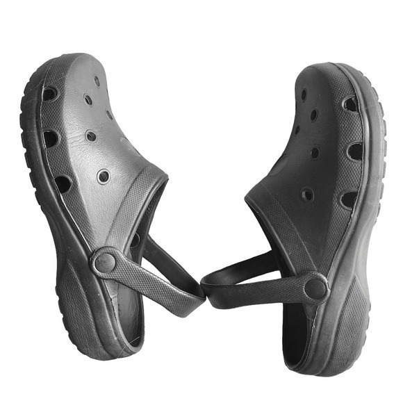 Classic slip‎ on Black EVA Rubber Clogs Unisex Size 41 Women 10/Men 8 - Picture 6 of 9